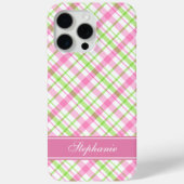 Roze en groen geplakt patroon Case-Mate iPhone case (Achterkant)