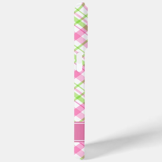 Roze en groen geplakt patroon Case-Mate iPhone case (Achterkant / Rechts)