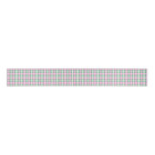 roze en groen geruite geruite motief grosgrain lint (Voorkant)