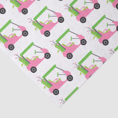 Roze en Groen Golf Kart-papier Tissuepapier (Detail)