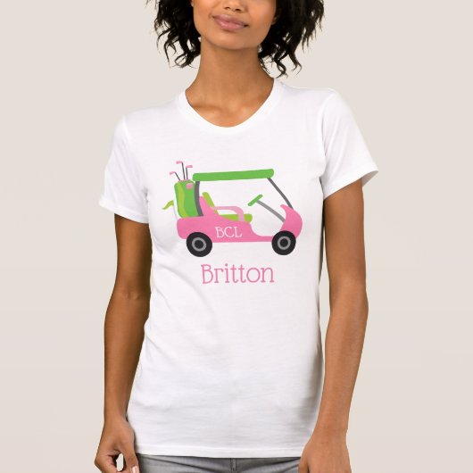 Roze en Groen Golf, speciaal voor T-shirt (Voorkant)