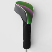 Roze en Groen Gradiënt Plezier Golfheadcover (Schuin)