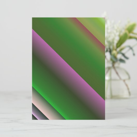 Roze en Groen Gradiënt Plezier Kaart (Staand voorkant)