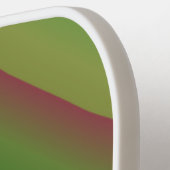 Roze en Groen Gradiënt Plezier Pickleball Paddle (Links Detail)