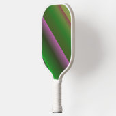 Roze en Groen Gradiënt Plezier Pickleball Paddle (Links)