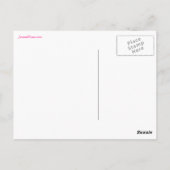Roze en groen Happy Birthday Song Briefkaart (Achterkant)