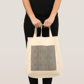 Roze en groen hartpatroon tote bag (Voorkant (product))