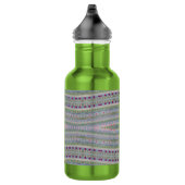 Roze en groen hartpatroon waterfles (Rechts)