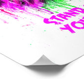 Roze en Groen met het Poster van de Tekst - Lion D (Hoek)