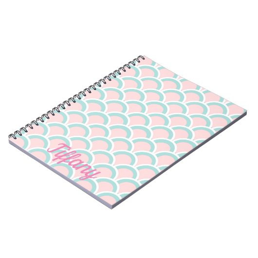  roze en groen notitieboek (Linkerzijde)