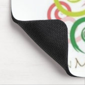 Roze en groen op mijn gedachten muismat (Hoek)