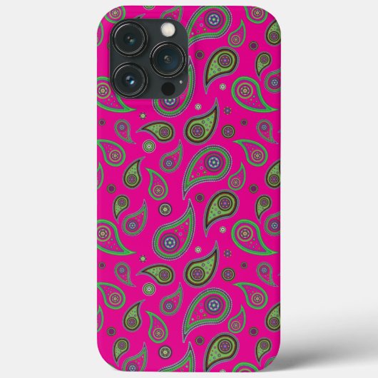 Roze en groen patroonpatroon Case-Mate iPhone case (Achterkant)