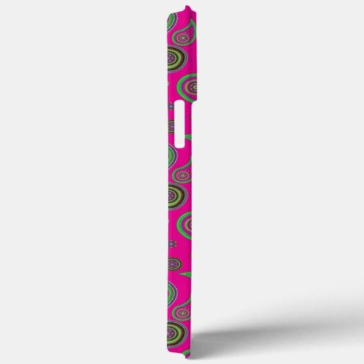 Roze en groen patroonpatroon Case-Mate iPhone case (Achterkant / Rechts)