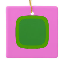 Roze en groene 1105 - Groovy retro stijl kunst