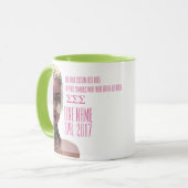 Roze en Groene Aangepaste Griekse Sorrooriteitenca Mok (Voorkant links)