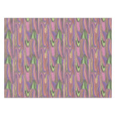 Roze en groene abstracte vormen tafelkleed (Voorkant (Horizontaal))