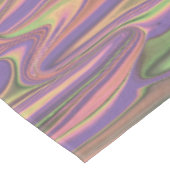 Roze en groene abstracte vormen tafelkleed (Gekanteld)