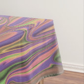 Roze en groene abstracte vormen tafelkleed (Voorbeeld)