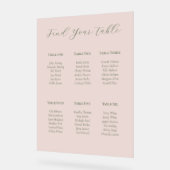 Roze en groene acryl zitplaats bord (Hoek)