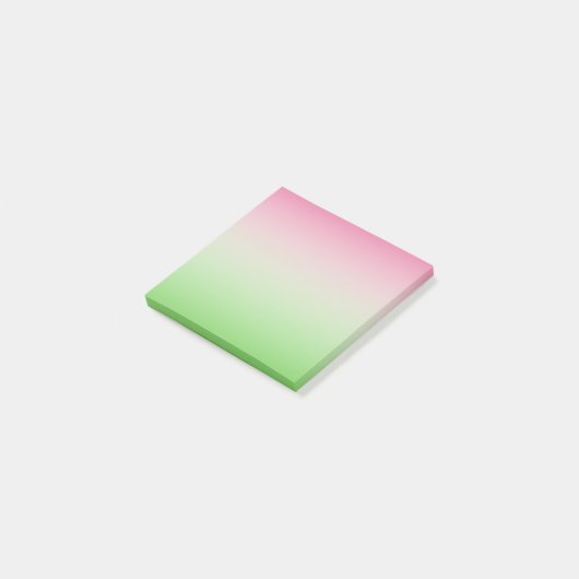 Roze en groene AKA Post-it® Notes (Schuin)