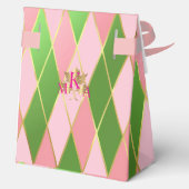roze en groene argyle bedankdoosjes (Achterkant)