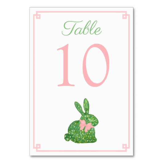 Roze en groene Baby shower van de bunnenlente van  Kaart (Voorkant)