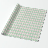 Roze en groene Baby St Patrick's Day Kleine Argyle Cadeaupapier (Uitgerold)