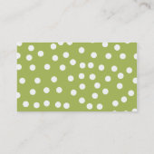 Roze en Groene Bakkerij Visitekaartje (Achterkant)