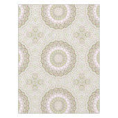 Roze en Groene Bloemen Mandala Patroon Ontwerp Tafelkleed (Voorkant)