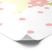 Roze en Groene Bloemen Mentaliteit Poster (Hoek)