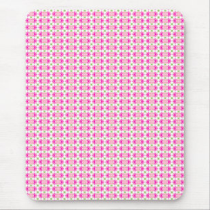 Roze en groene bloemen muismat