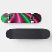 Roze en Groene BloemenStroom Skateboard (Horizontaal)
