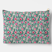 Roze en groene bloemstuk gepersonaliseerd etui (Achterkant)