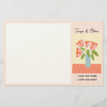 Roze en groene bloemvaas ontwerp
