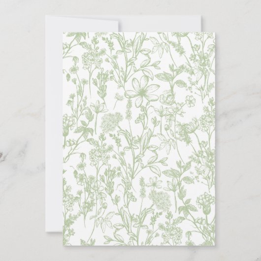 Roze en groene boog Baby shower uitnodiging (Achterkant)