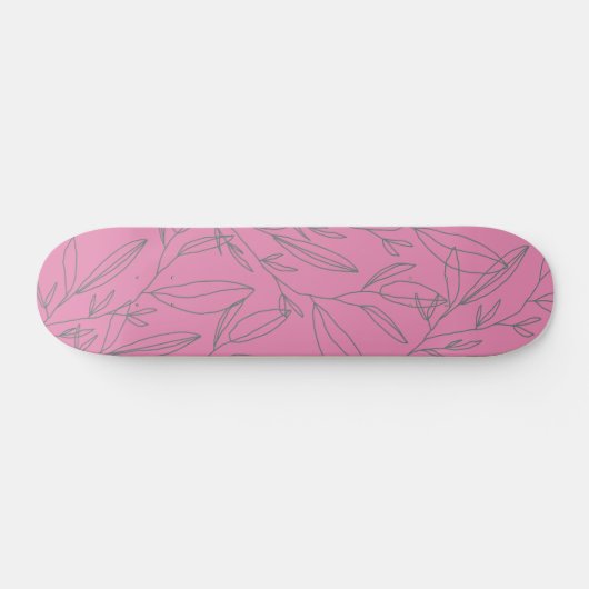 Roze en groene botanisch persoonlijk skateboard (Horizontaal)