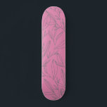 Roze en groene botanisch persoonlijk skateboard<br><div class="desc">De perfecte pop van roze en botanisch op dit speelse skateboard.</div>