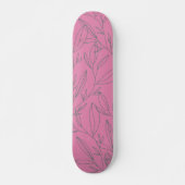 Roze en groene botanisch persoonlijk skateboard (Voorkant)