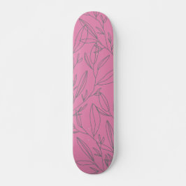 Roze en groene botanisch persoonlijk skateboard