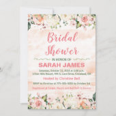 Roze en groene bruidsuitnodiging feestdagenkaart (Voorkant)