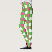 Roze en groene buffels met een sorbitroze structuu leggings (Links)