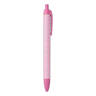 Roze en groene caleidoscoop bloempen zwarte inkt pen