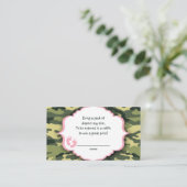 Roze en groene Camo verloting tickets of kaarten i (Staand voorkant)