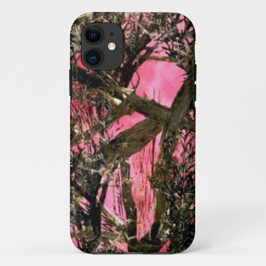 "Roze en groene Camouflage" Case-Mate iPhone Case (Achterkant)