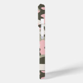 Roze en groene camouflage gepersonaliseerd Case-Mate iPhone case (Achterkant / Links)