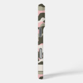 Roze en groene camouflage gepersonaliseerd Case-Mate iPhone case (Achterkant / Rechts)