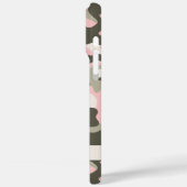 Roze en groene camouflage gepersonaliseerd Case-Mate iPhone case (Achterkant / Links)