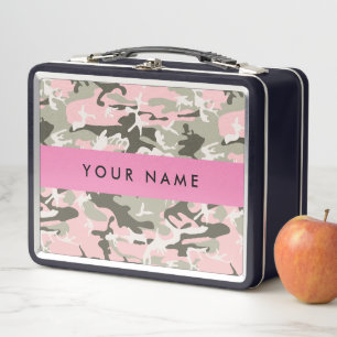 Roze en Groene Camouflage Jouw naam Personaliseren