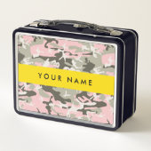 Roze en Groene Camouflage Jouw naam Personaliseren (Achterkant)