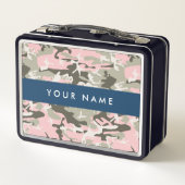 Roze en Groene Camouflage Jouw naam Personaliseren (Achterkant)